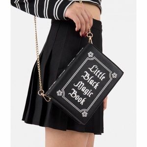 Dolls Kill Little Black Magic Book Purse